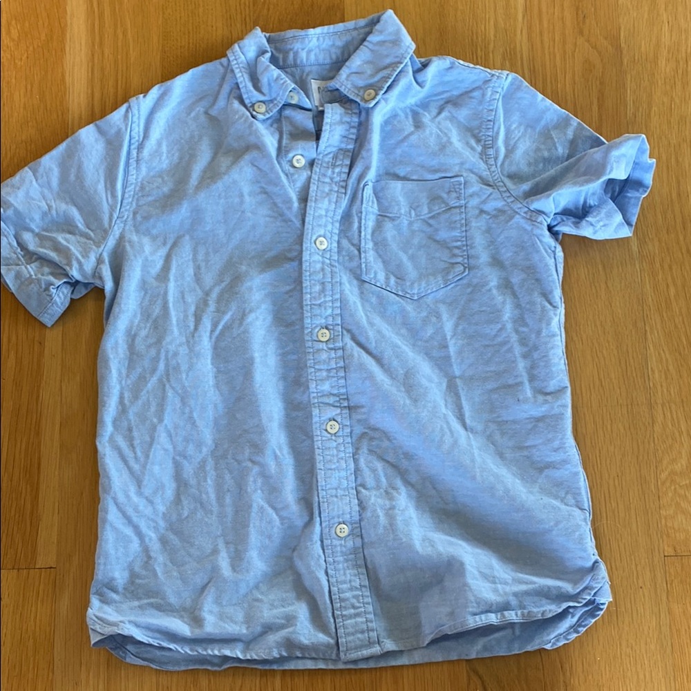 Kids Light Blue Short Sleeve Shirt
